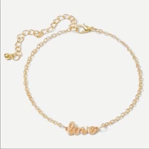 SOLD OUT “love” Anklet Bracelet